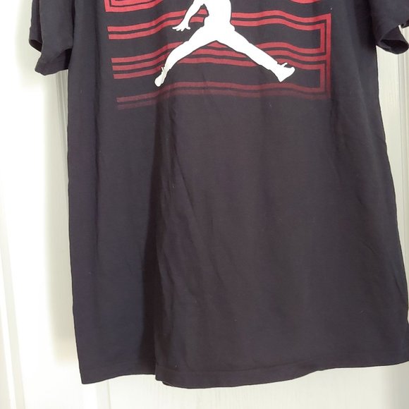 Michael Jordan Air Logo Mens Black T-Shirt XL - Picture 3 of 8